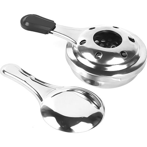 Poêle à alcool portable en acier inoxydable, fourneau de camping léger avec poignée, équipement de pique-nique et randonnée (1/5)