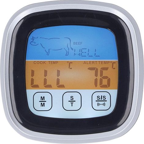Thermometer to Meat Digital Thermometer Food-safe Digital ABS 68F to 572F Timer display LED Reading Precise of the Temperature for the Kitchen, the Cooking, the Grilling, the (1/5)
