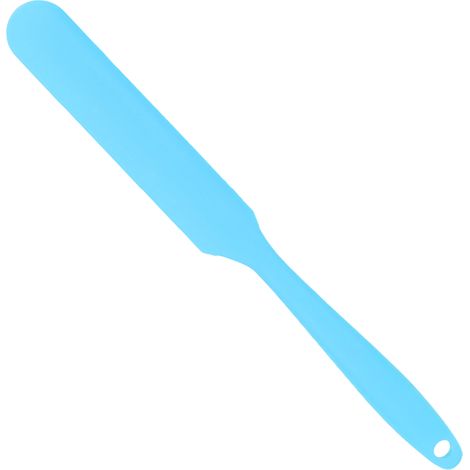 Spatule à cire en silicone réutilisable, applicateur et grattoir pour l'épilation à la cire à domicile ou en salon, chauffe-cire bleu (1/5)