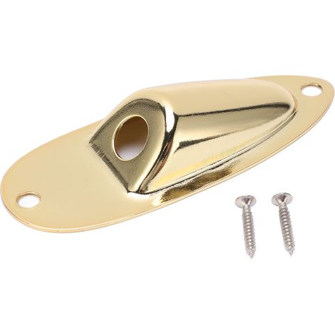 Prise jack pour guitare électrique, prise de sortie jack coudée en forme de bateau, connecteur, port de connexion, douille pour guitare en forme de bateau, or (1/5)