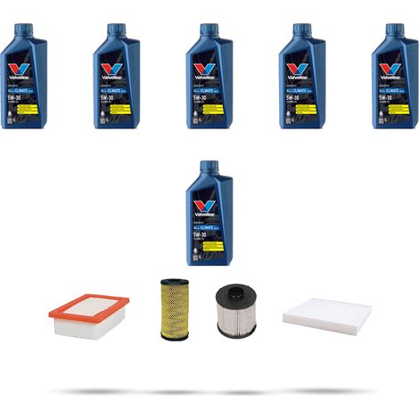 Kit tagliando 4 FILTRI e 6L OLIO compatibile con Renault Clio V 1.5 Blue dCi 85 63Kw dal 2019 (1/5)
