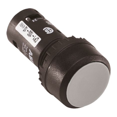Bouton-poussoir ABB Blanc , Momentané, Compact, NO ( Prix pour 1 )