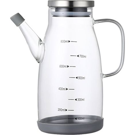 Distributeur Dhuile - Bouteille Avec Bec Anti-goutte Et Base Antidérapante - Pour Huile Dolive Sauce Salade Barbecue - 500 Ml (1/5)