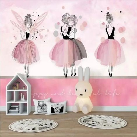 Papier Peint Enfant - Danse des Fées - 150 x 250 cm (1/2)
