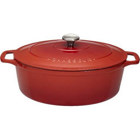 casseruola ovale in ghisa smaltata 35cm rubino sublime - PUC473558 - Chasseur