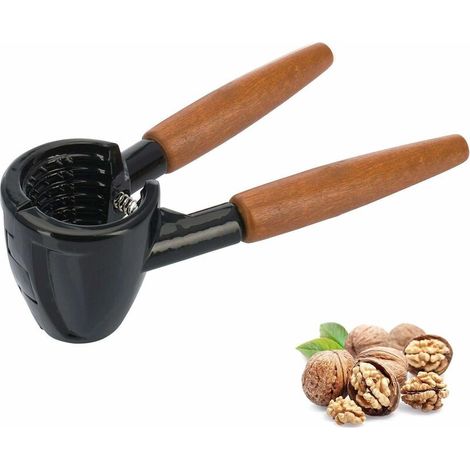Casse-noisette et pince à champagne, zinc/bois moulé sous pression, longueur : 16,8 cm, Professional Winner Nut, marron/noir, 33264470 KLB (1/4)