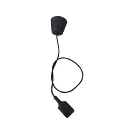 Pendente con portalampada E27 nero 1 metro GSC 0702180