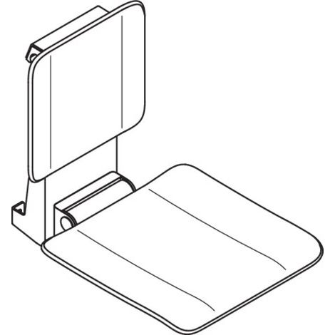 HEWI 900.51.10260 Siège suspendu (1/2)