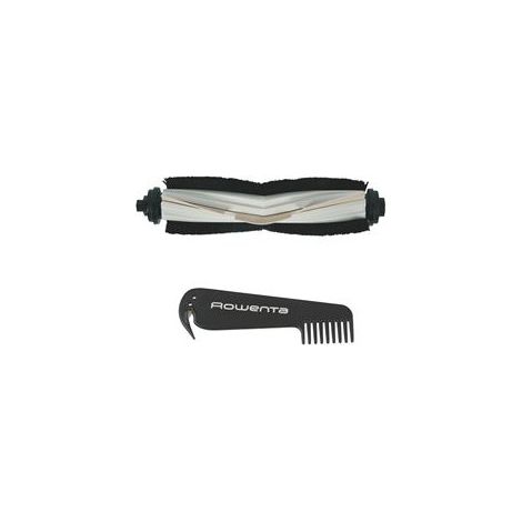 Rowenta ZR740004, Brosse Turbo Animal et Brossette compatibles avec Les aspirateurs Robot Explorer Serie 60, Noir/Gris (1/3)