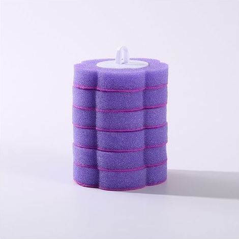 Recharge de nettoyant WC jetable, éponge lavande violette, recharge de nettoyant WC, désinfectant, gommage, 6 unités (1/5)