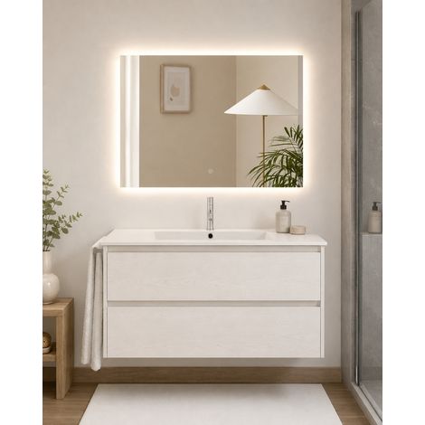 Mobile bagno con lavabo ORIGENBATH IBIZA senza specchio 60x35 cm bianco nordico (1/5)