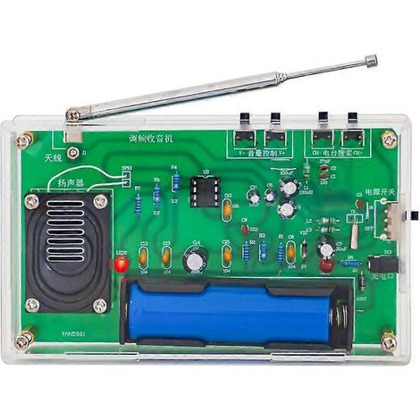 Kit de radio FM à monter soi-même - Production électronique - Bricolage - Étudiants - Pratique de la soudure - Formation à l'assemblage - Composants de circuits imprimés (1/5)