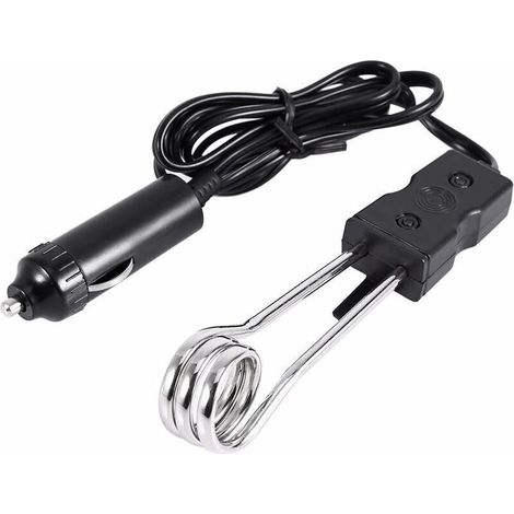 Immersion radiateur, mini voiture électrique portable 12V / 24V eau bouillie radiateur à immersion voyageant Camping pique-nique Nouveau (12V)