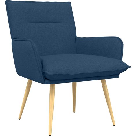 Sessel Blau Stoff vidaXL (1/5)