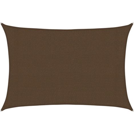 Voile d'ombrage - Toile solaire - Voile de parasol 160 g/m² Marron 3x4,5 m PEHD Chic-832435 (1/5)