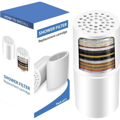 filtrante universelle de rechange 36 étapes pour eau dure, cartouche filtrante – Réduit le chlore chimique (1/5)