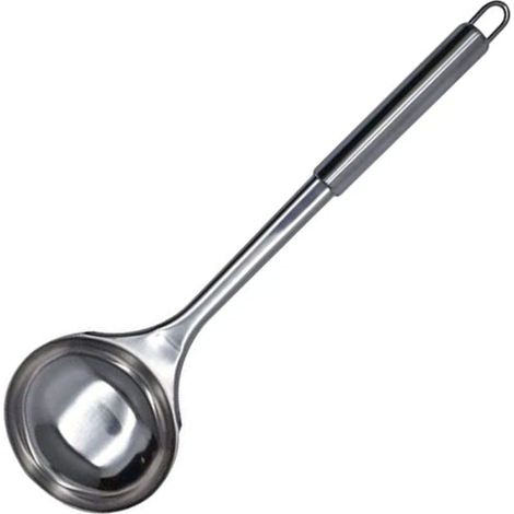 Louche - 1 Pièce - Acier Inoxydable - Soupes Et Sauces - Cuisine Quotidienne - 32,5 x 9,1 x 1,6 cm (1/5)