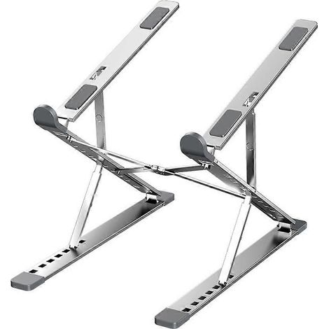 Verstellbarer Laptopständer aus Aluminium, belüfteter Ständer für MacBook und PC, verstellbarer Notebook-Kühler.