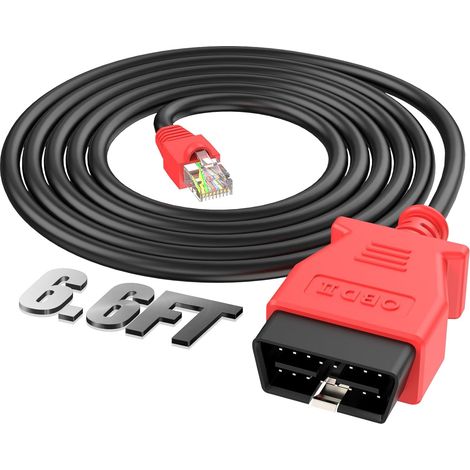 Cavo di codifica Enet OBD 2 per BMW Serie FG 6.6, 2 m, cavo di interfaccia Ethernet-OBD II, compatibile con il software BMW E-SYS ICOM ISTA+, funzione di programmazione/aggiornamento nascosta (1/5)