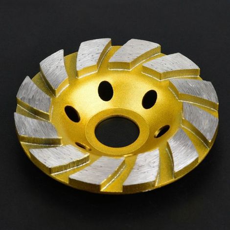 1 Disque de ponçage diamanté 100 mm, pour pierre béton céramique, meule électrique pneumatique (1/5)