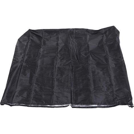 Housse palette bâche étanche robuste – Boîte extérieur bois mobilier patio noir 120x100x116cm, extérieur (1/5)