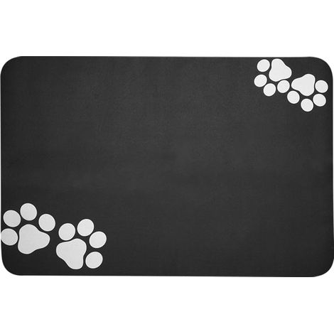 Tapis pour Gamelle Chien,40 × 60 cm Tapis Chat Gamelle,Tapis Chien Absorbant, Antidérapant, Terre de Diatomée Tapis Nourriture Chat,Séchage Rapide (1/5)