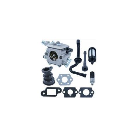 Vergaser für Stihl MS210 MS230 MS250 210 230 250 021 023 025 Kettensägen, mit Luftfilter und Kraftstoffleitung, kann Zama C1Q-S76, 1123 120 0603 ersetzen.