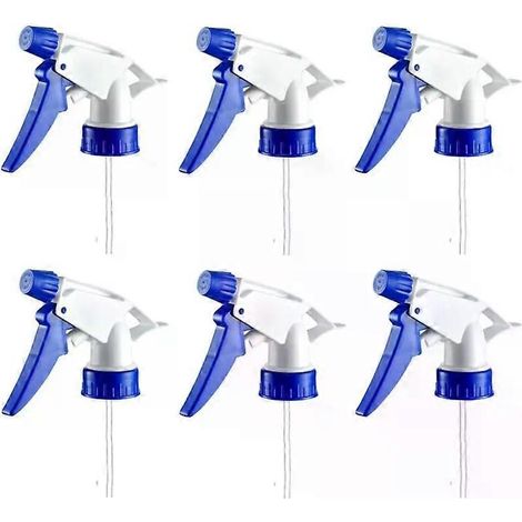 6Pcs Industrial Chemical Resistant Trigger Sprayer - Garden Home Cleaning Watering Spray Heads for Spray Bottle Replacement (1/5)