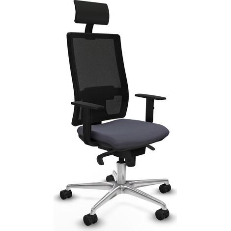 Piqueras-y-crespo Silla de Oficina Moderna Gris Oscuro