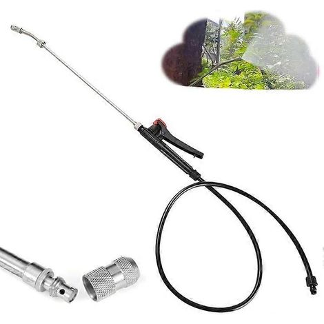 Lance de pulvérisation en acier inoxydable de 74 cm (29 po) avec tuyau ergonomique et réglages de pulvérisation adaptables (1/5)