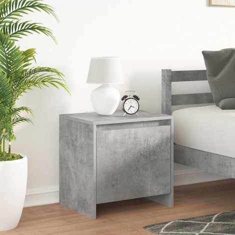 Table de chevet flottante-Table de nuit gris béton 45x34x44,5 cm bois d'ingénierie 967491 (1/5)