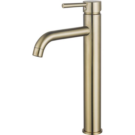 Fortifura Calvi Mitigeur lavabo rehaussé 33.1cm Laiton brossé (1/5)
