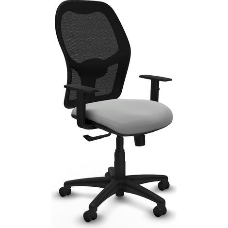 Silla de oficina piqueras y crespo Alocén negro cuero sintético (1/2)