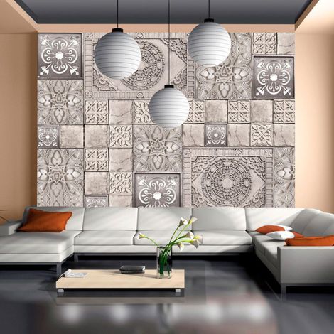 Papier Peint "Carreaux de Pierre" 140 x 200 cm (1/2)