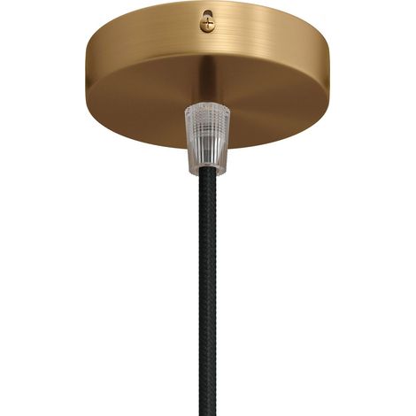 Creative-cables italy mini rosette kit 1 agujero central diÁmetro 8,3 cm bronce krm83fcots