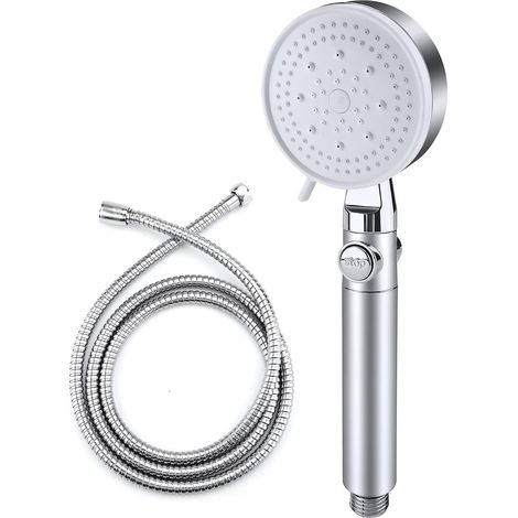 Ducha - Cabeza De Ducha + Manguera De 2 M - 5 Modos De Pulverización - Para Baño - 1 Unidad (1/5)