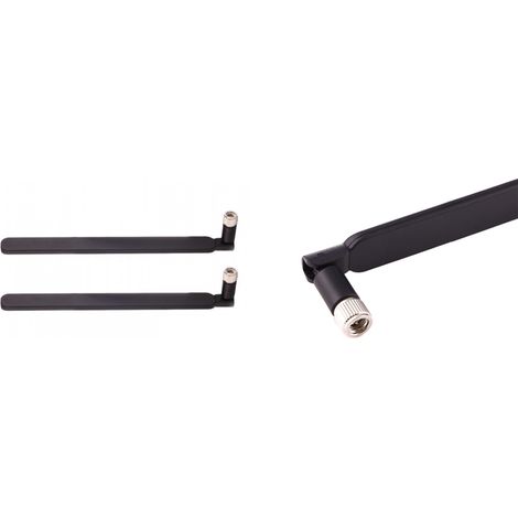 2x Schwarze LTE-Antenne für Huawei B593 E5186 B525 – Set zur Verbesserung von Reichweite und Signalqualität