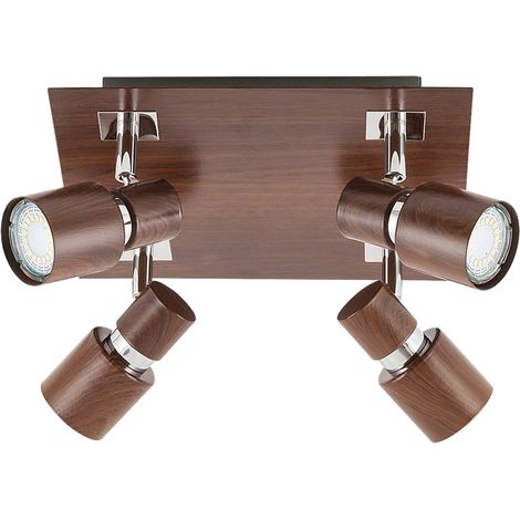 Spot sistema di metropolitana leggera Mercury metal metal Wenge B: 25cm H: 25cm (1/4)