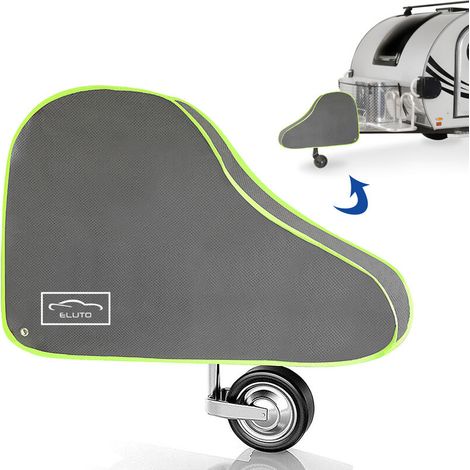 VURAHOME -Housse de caravane remorque attelage couplage serrure couvercle protect résistant aux UV (1/5)
