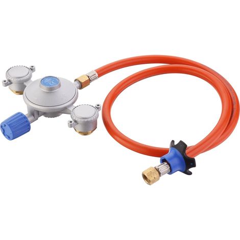 Powerpak pour barbecue à gaz – Modèle Dual – Double alimentation cartouche 500g – Tuyau de gaz 85 cm inclus – Cadac
