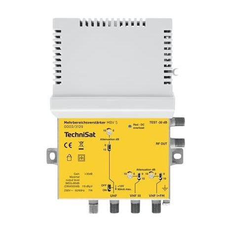 Amplificatore technisat multirange compatto estetico argento