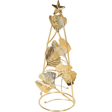 Bougeoirs de Noël en fer doré, petits bougeoirs ronds en forme de coupe, décorés de feuilles d'abricotier, pour la décoration de table.