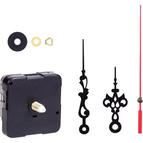 Mouvement À Quartz,Mouvement Super Silencieux Pour Horloge Murale Longue   Silencieux Et Précis   Axe Long De 9cm,mecanisme Horloge Murale,Kit De Réparation Et De Remplacement Pour Horloges DIY