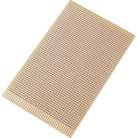 TRU COMPONENTS SU527637 Europlatine  Hartpapier (L x B) 16 cm x 10 cm 35 µm Rastermaß 2.54 mm Inhalt (1/2)