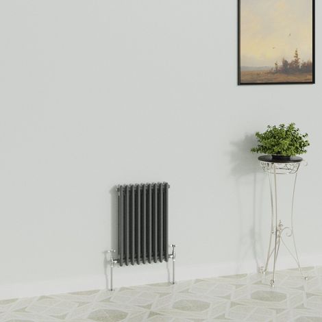 WarmeHaus Traditional Anthracite 2 Column Radiator 600x425mm (1/5)