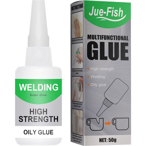 Colle de soudure multifonction haute résistance, colle universelle huileuse super forte, adhésif instantané à séchage rapide pour réparation rapide des métaux, plastiques, bois, céramique. (1/5)