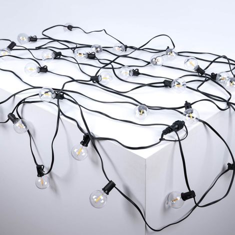 Guirnalda Luces Exterior 15 + 2 Metros - 30 Bombillas LED
