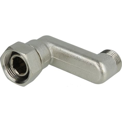 Raccord à visser excentrique en S 1/2'' x écrou à chapeau 3/4'',  50 mm