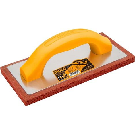 Frattone gomma 230x100 mm pulizia levigatura muro cemento - Ingco HSFR24008 (1/3)