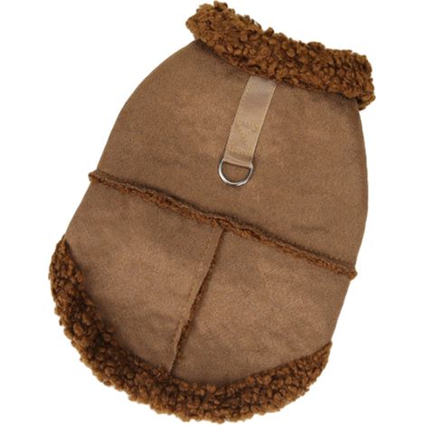 1 Veste chien polaire doublure chaude col fourrure boucle D hiver petit animal (1/5)